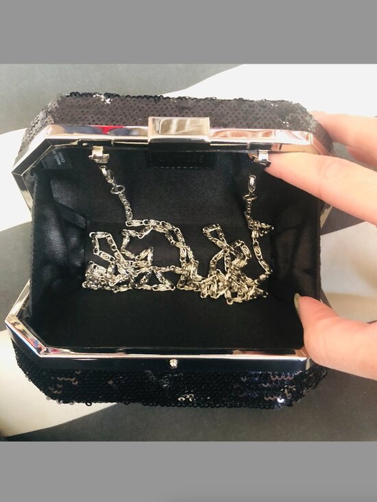 Sequin Clutch w/Chain - Picture 2 of 3